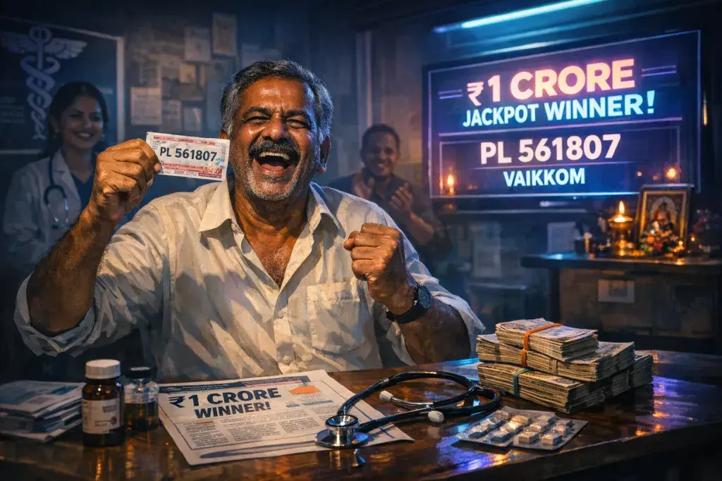 Keralam Karunya Plus KN-619 Lottery Awards ₹1 Crore to Vaikkom Winner
